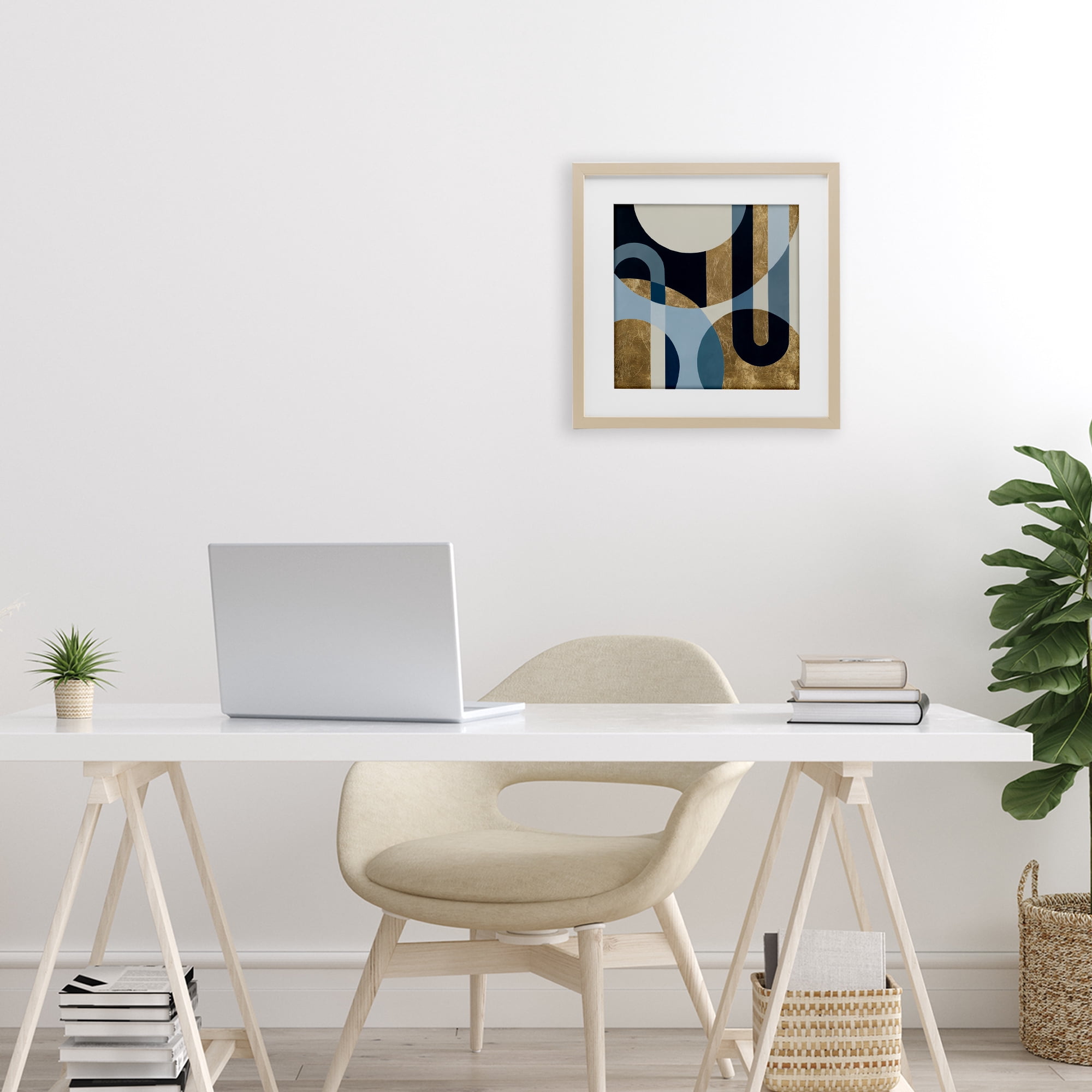 Stupell Industries Earthly Shapes & Arches Birch Framed Print Under Glass, design by Max Maxx
