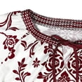 thumbnail image 5 of Gamivast Women Boho Shift Dress Floral Print Tie Neck Short Sleeve Tunic Mini Dress Summer Beach Loose Fit Casual Vacation Party Flowy Sun Dress Wear, 5 of 7