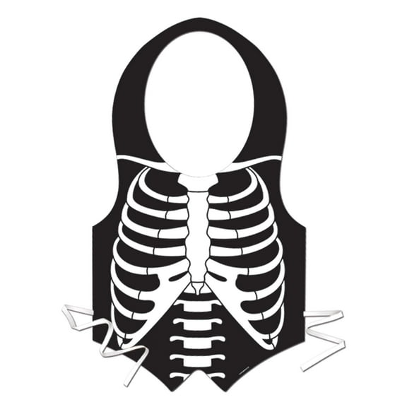 24 Pack Beistle Halloween Plastic Skeleton Rib Cage Vest