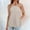 Khaki, variant on SNKSDGM Female Ribbed Tank Tops for Women Cropped V Neck Plus Size Tank Tops for Women 5X Long Women's Vest Casual Suspenders Solid Color Neck Loose M