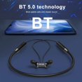 thumbnail image 3 of Auriculares Bluetooth 5,0, Auriculares Inalámbricos, Banda Para El Cuello Magnética, Auriculares Deportivos Impermeables Con Micrófono Con Cancelación De Ruido Advancent EL016570-02, 3 of 5