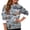 Light Blue -AM17, variant on Lumtrix Women Christmas Casual Sweatshirt Funny Fleece T Shirt Cute Long Length Sleeve christmas pattern Lightweight Sweatshirt Red 2XL