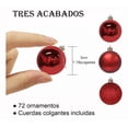thumbnail image 3 of 72pzas Esferas Navideñas Decoración Navideña Árbol Xtellar multicolor, 3 of 4