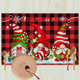 thumbnail image 2 of Mantel individual navideño de lino, mantel de tela para muebles, decoración festiva, mantel de mesa con aislamiento térmico, mantel antisuciedad, 2 of 6