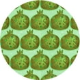 thumbnail image 1 of Ahgly Company Machine Washable Indoor Square Transitional Green Area Rugs, 3' Square, 1 of 7