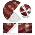 thumbnail image 2 of FMSHPON Christmas Moon Star Snow Xmas Christmas Tree Skirt Stand Mat for Holiday Party Decoration Indoor Outdoor 36 inches, 2 of 6