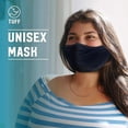 thumbnail image 4 of TUFF XL Face Mask for Adults 5 Pack (Black, Gray, Navy, Blue, Maroon) C-Shaped Design for Easy Breathing, Adjustable Ear Loops, Washable & Reusable, 4 of 8