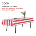 thumbnail image 2 of Mantel a rayas de 3 uds, mantel impermeable con rayas geométricas para fiesta, cocina, comedor, 137*274cm, 2 of 6