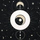 thumbnail image 4 of Dremisland Luna Tapiz de Pared Psicodélico Tarot Astrología Colgante de Pared Luna y Estrella Tapiz Negro Tela de Pared Decoración de Arte para Dormitorio Sala de Estar (Tarot, L/130X150cm) TUNC Sencillez, 4 of 5