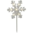 thumbnail image 5 of Northlight Lighted Snowflake Outdoor Christmas Pathway Markers - 14.25" - Set of 5, 5 of 6