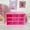 Rose red, variant on Desktop Storage Box, Plastic Mini Desktop Organizer with 9 Clear Storage Drawer for Office Home Desktop Multi-Purpose Storage Box