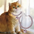 thumbnail image 3 of Pet Necklace Collar - Adjustable Easy Matching Lightweight Bling Rhinestone Pet Pendant Dog Supplies, 3 of 8