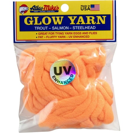 Atlas-Mike's 77003 UV Glow Yarn 12' Orange