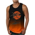 thumbnail image 1 of Styesk Tank Tops Men Men Casual Fashion Gradation Printing Pullover Round Neck Sports Tank, 1 of 2