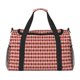 thumbnail image 1 of Disketp Red and Brown Squares Bolsa de Viaje Tipo Duffle, Bolso de Mano para Fin de Semana para Mujer, Bolsa de Gimnasio Ligera para Hombre, Esencial para Viajes, 1 of 7