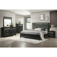 thumbnail image 4 of New Classic Furniture Obsidian 2-Drawer Solid Wood Nightstand in Black, 4 of 9