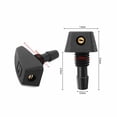 thumbnail image 7 of 2Pcs Car Fan-Shaped Mist Windscreen Washer Water Spray Jets Nozzles Accessories, 7 of 7
