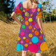 thumbnail image 3 of Colorful Dots 2025 Dress Evening Elegant And Chic Women for Outfits Beach Clothes Women Dress, 3 of 6