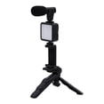 thumbnail image 1 of Smartphone Video Kit Microphone LED Selfie Tripod Phone Holder Photography Lighting Video Recording Set for Live Vlog Conference, 1 of 9