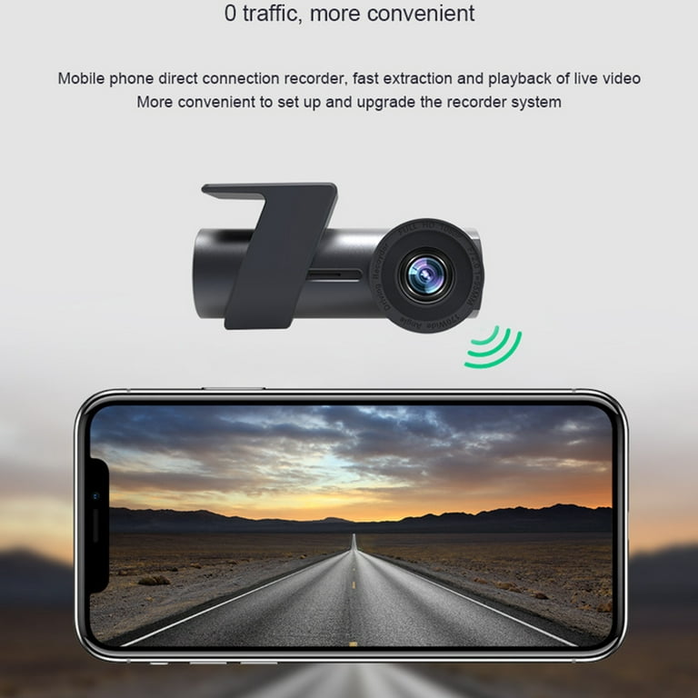 4K Dash Cam Front and Rear WiFi FHD 1080P Mini Dash Camera for Cars with  Night Vision, 24 Hours Parking Mode, Loop Recording, G-Sensor 