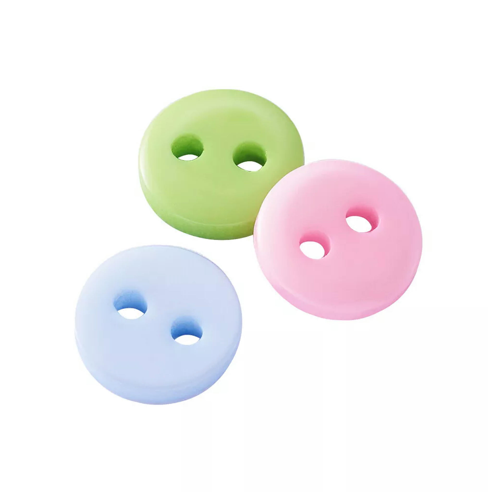 U8MO 2000pcs Flat Round 2-Hole Buttons Resin Button For DIY Sewing Craft 9mm Hole:1mm