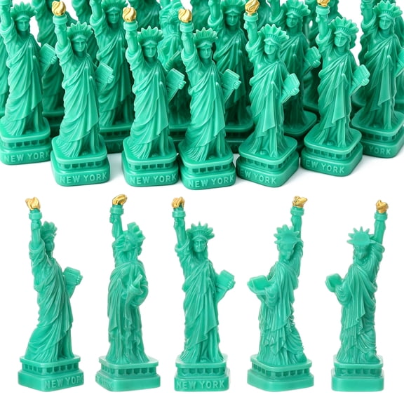 sixwipe 50 Pcs Mini Statue of Liberty Figurine Decorations, 2inch New York City Souvenirs Gifts Modern Home Decor for Living Room Book Shelf Cabinets Table Ornaments