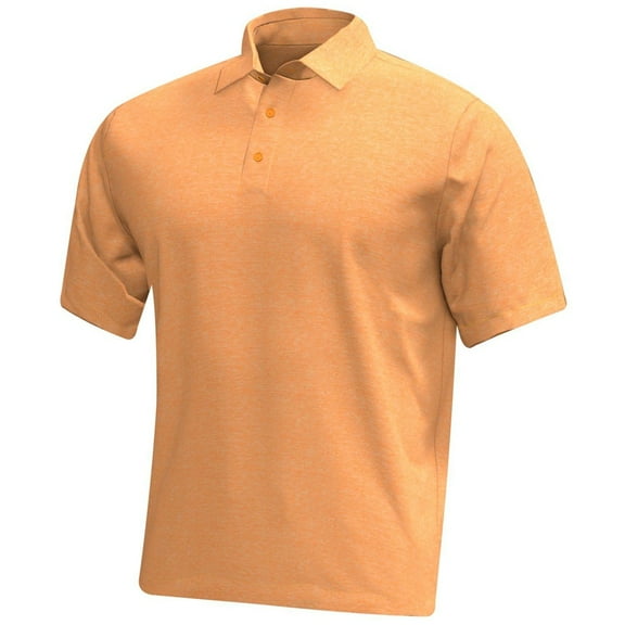 NEW Men's Under Armour Golf Playoff 3.0 Heather Polo Nova Orange Heather Medium
