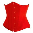 thumbnail image 2 of Funie Plus Size Women Solid Color Underbust Corset Waist Training Slim Body Shaper, 2 of 8