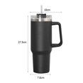 thumbnail image 4 of Copa De Aislamiento Durable de acero inoxidable a prueba de fugas de taza de café de 40 oz con asa para viajes al aire libre Likrtyny Libre de BPA, 4 of 9