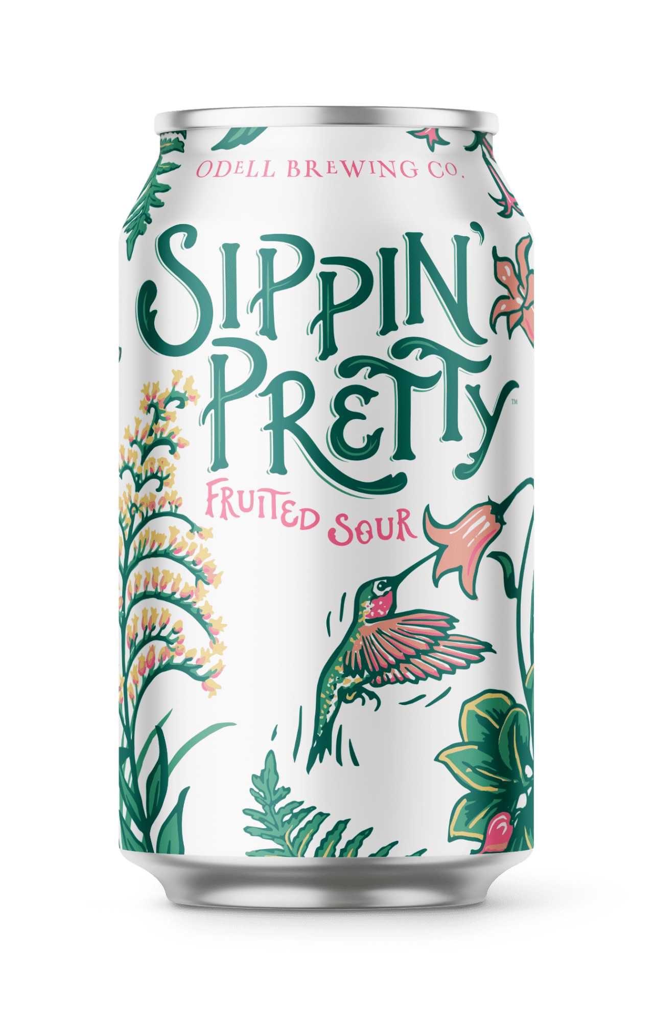 Odell Brewing Sippin' Pretty Fruited Sour Craft Beer, 12 fl oz, 12 Pack Aluminum Can, 4.5% ABV