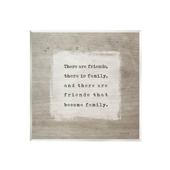 Stupell Industries Found Family Meaningful Friendship Graphic Art Unframed Art Print Wall Art, Design by Lady Louise Designs