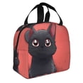 thumbnail image 2 of Easygdp Cute Black Kitten Cartoon Bolsa Térmica Premium - Tela Oxford Impermeable, Gran Capacidad, Bolsillo Frontal, Unisex para Trabajo, Escuela, Actividades al Aire Libre y Picnics, 2 of 8