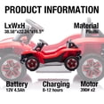 thumbnail image 4 of EDTara 12v Licensed Volkswagen Beetle Ride-On Car, Equipped With Parent Remote Control, Spring Suspension, Led Lights, and Bluetooth Music Function for Enhanced Playtime, 4 of 6