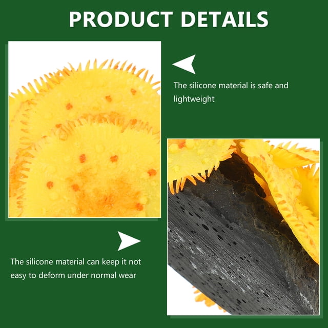 unbranded De Acuario Con Coral Simulado De Silicona Amarillo Para Paisaje Duradero