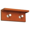 Safco Contempo 2-hook Wood Wall Rack