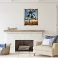 thumbnail image 2 of Stupell Industries Palm Trees Tropical Beach Cove Coastal Photography Gold Floater Framed Art Print Wall Art, 2 of 6