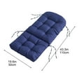 thumbnail image 3 of Sylchomon 43x20 Inches Solid Color Thick Chaise Lounge Cushion Outdoor Daybed Pad for Patio Furniture Folding Chair Comfortable Support, 3 of 9