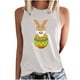 thumbnail image 1 of Camiseta sin mangas de verano de Pascua con cuello redondo suelto informal estampado para mujer Fridja qr2186, 1 of 5