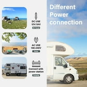 Alpicool T50 Dual Temperature Control 12 Volt Refrigerator 53 Quart Portable Car Fridge Freezer (-4°F~68°F) for Truck, RV, Boat, Camping and Travel