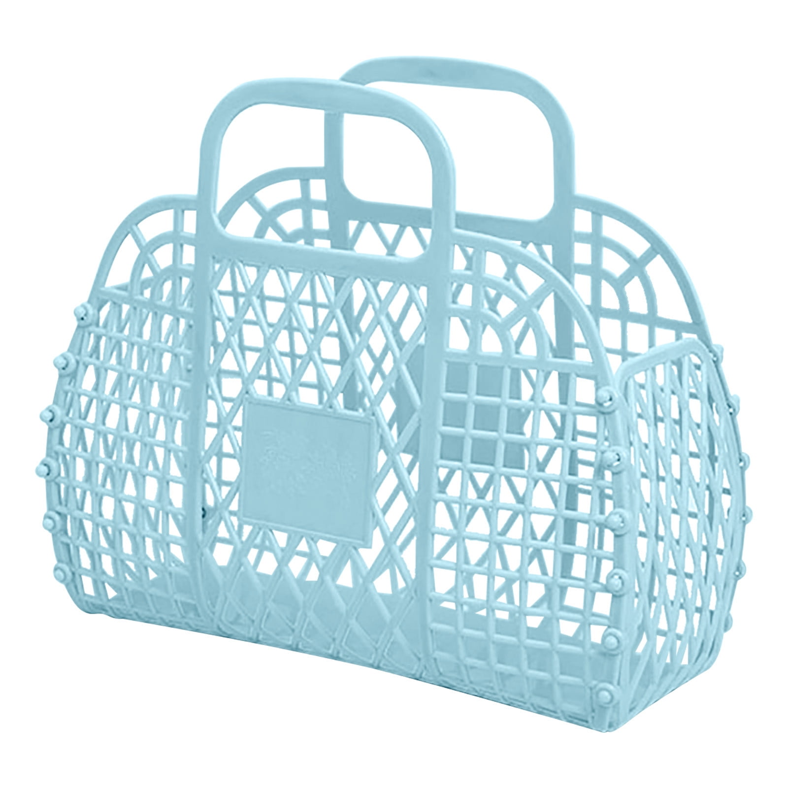 QIIBURR Plastic Storage Basket Small Plastic Basket Bathroom Hollowed