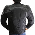 thumbnail image 3 of Shelter 513BK-3XL Perrini Mens Motorcycle Riding Armor Biker Racing Motorbike Cordura Jacket, Black - 3XL, 3 of 5