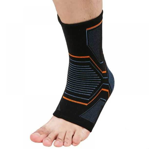 Ankle Compression Brace with Silicone Ankle Support and Copper. Plantar