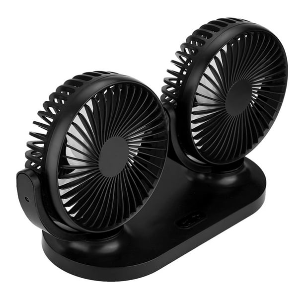 Ventilador USB para Coche Ventilador de Coche de Doble Cabeza Aire Acondicionado Portátil Ventilador USB Montado en Vehículo 12 V Ventilador de Coche de Viento Fuerte de 3 ANGGREK Otros