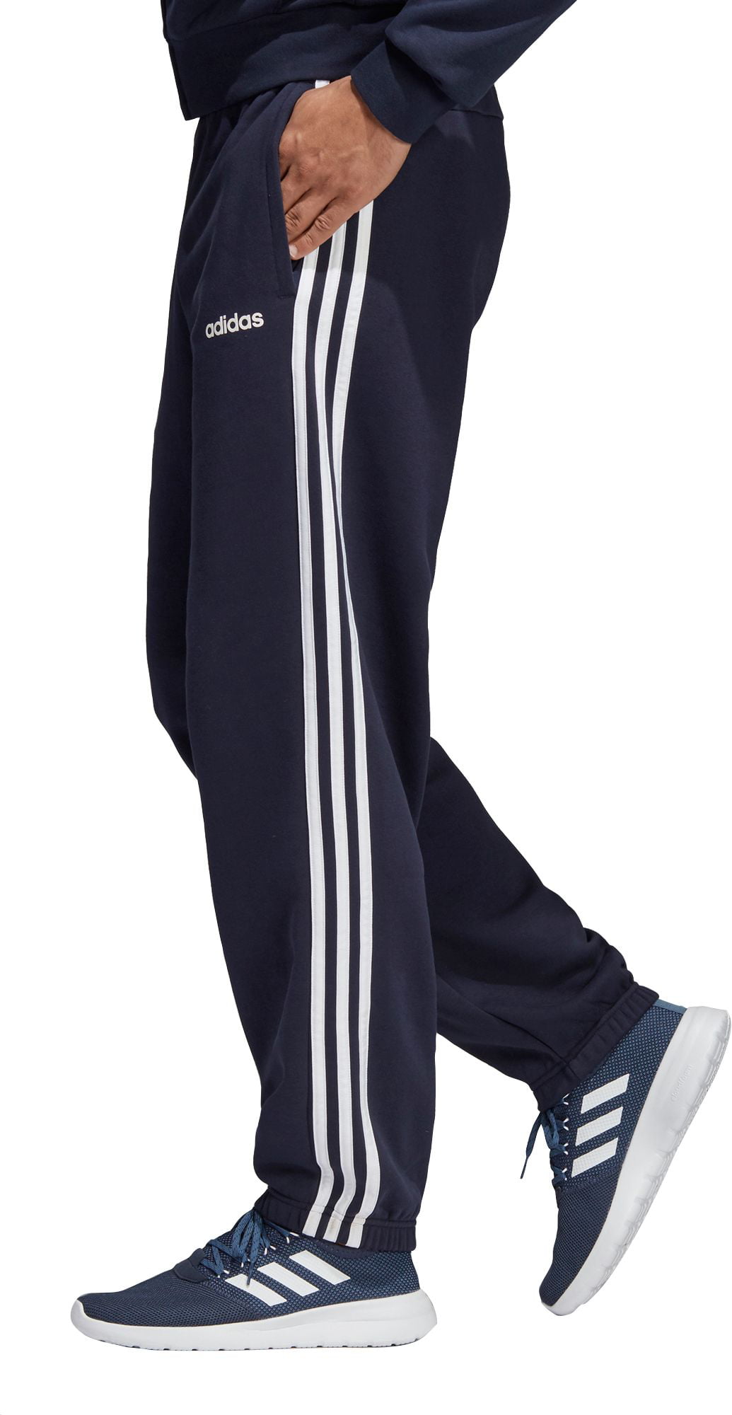 Adidas - adidas Men's Essentials 3-Stripes Fleece Pants - Walmart.com ...