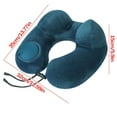 thumbnail image 3 of JGJJUGN Inflatable Neck Pillow, Travel Headrest, Portable Double Hump U-Shaped Pillow, Pressable Airplane Cushion, Adjustable Foam Support for Comfortable Travel and Relaxation, 3 of 4