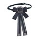 thumbnail image 2 of Pajarita negra para mujer, insignia, accesorio de ropa elegante para camisa, vestido de graduación Correa, 2 of 9