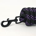 thumbnail image 2 of 8 ft HILASON Western horse Specially Designed Blocker Lead rope w/ snap Black/Purple, 2 of 3