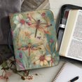 thumbnail image 6 of HELLHERO Dragonflies Floral Scene Bible Cover, Pen Holder PU Leather Bible Covers for Outdoor Church, Zipper Church Bible Bag, 6 of 12