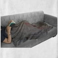thumbnail image 5 of Art Abstract Soft Flannel Fleece Throw Blanket, Geometric Creative Illustration with Pastel Rectangular Shapes Pattern, Cozy Plush for Indoor and Outdoor Use, 50" x 70", Multicolor, by Ambesonne, 5 of 5