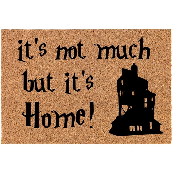 Welcome Doormat Natural Door Mat It's Not Much But It's Home 16x24 inch